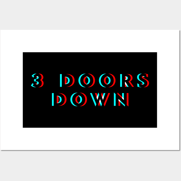 3 Doors Down - Horizon Glitch Wall Art by BELLASOUND